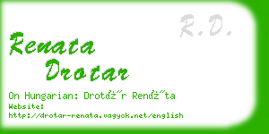 renata drotar business card